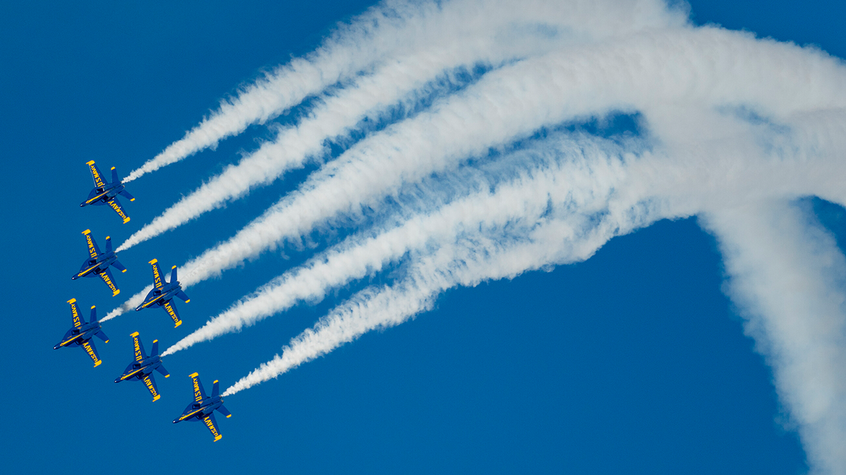 Blue Angels performing