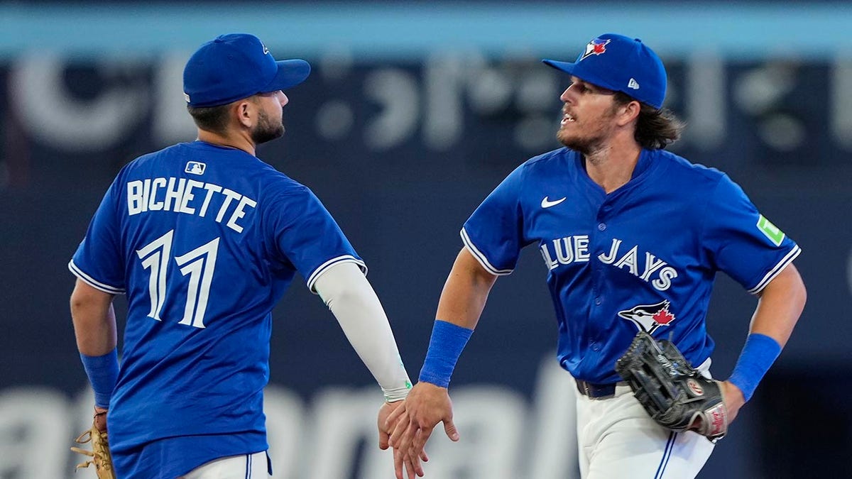 Bo Bichette and Addison Barger