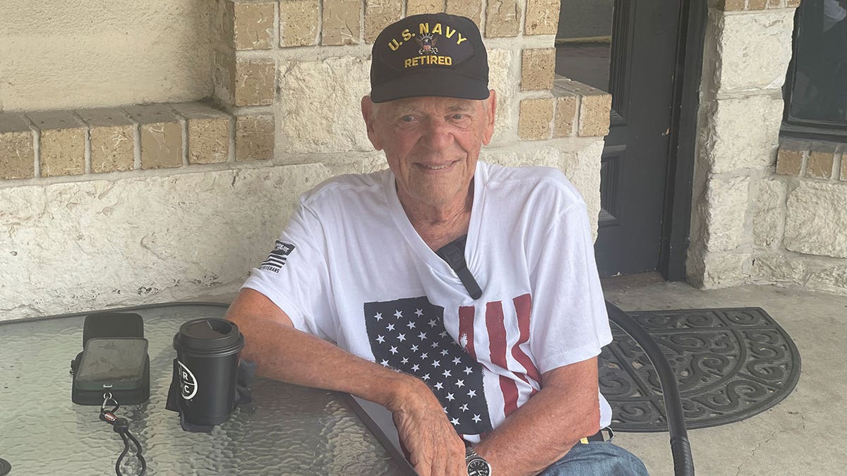 Dick, who was outside the Black Rifle Coffee cafe on Main Street in Boerne, has lived in the town for 25 years and says people in th ecommunity help each other out.