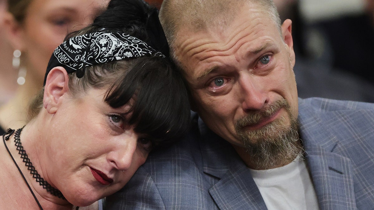 Parent of Bryan Kohberger's victim crying in court at his sentencing.