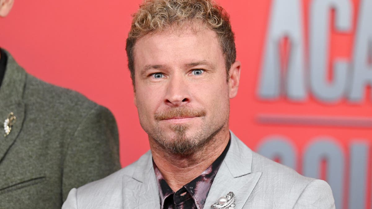 Brian Littrell looking at the camera