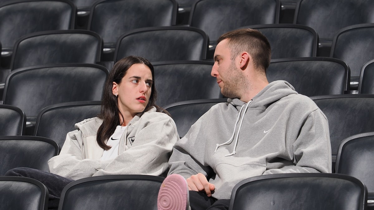 Caitlin Clark and Connor McCaffery return successful nan Salt Lake City Stars return connected nan Indiana Mad Ants connected November 15, 2024 astatine Gainbridge Fieldhouse successful Indianapolis, Indiana. 