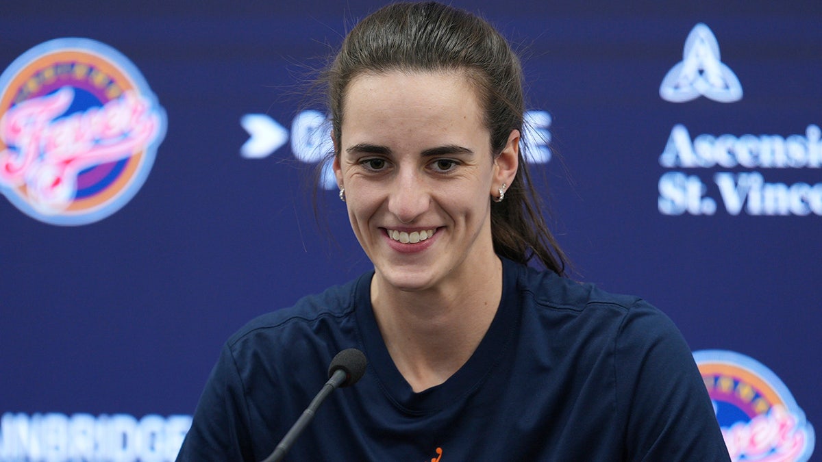 Caitlin Clark had a news conference