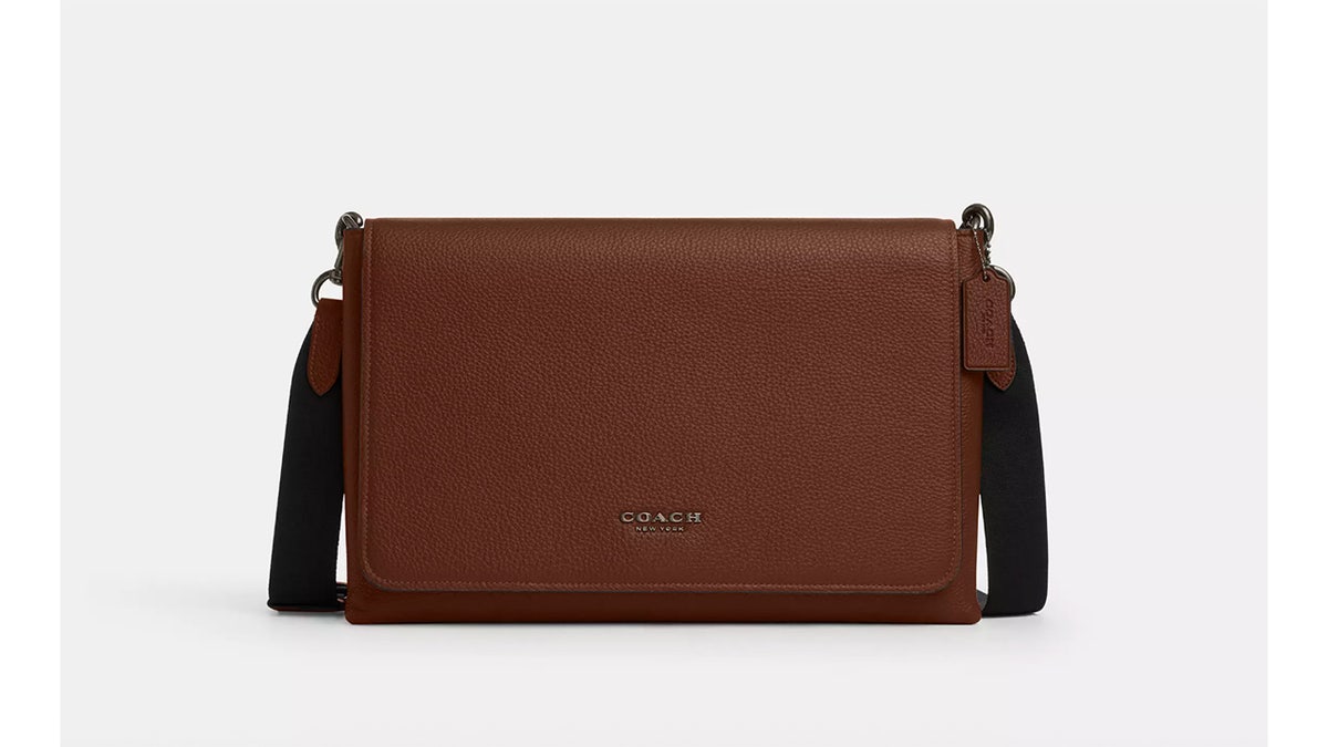 This roomy bag is perfect for the office.