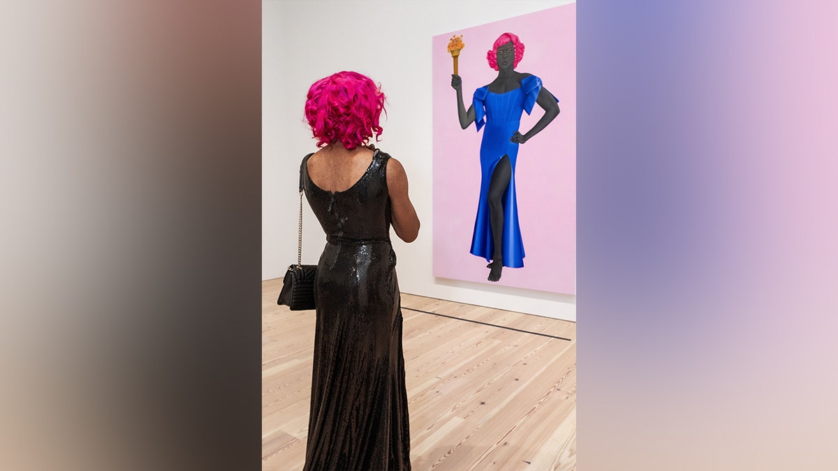 Trans Statue of Liberty painting