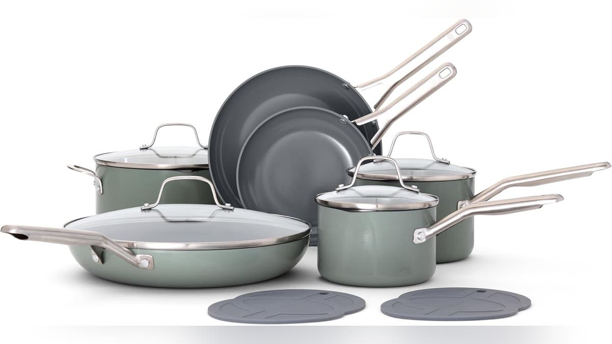 Upgrade to this ceramic cookware set.