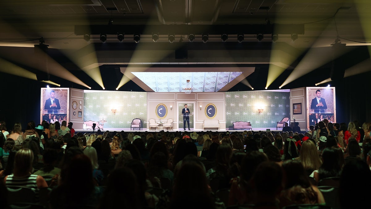 Charlie Kirk speaks at TPUSA event