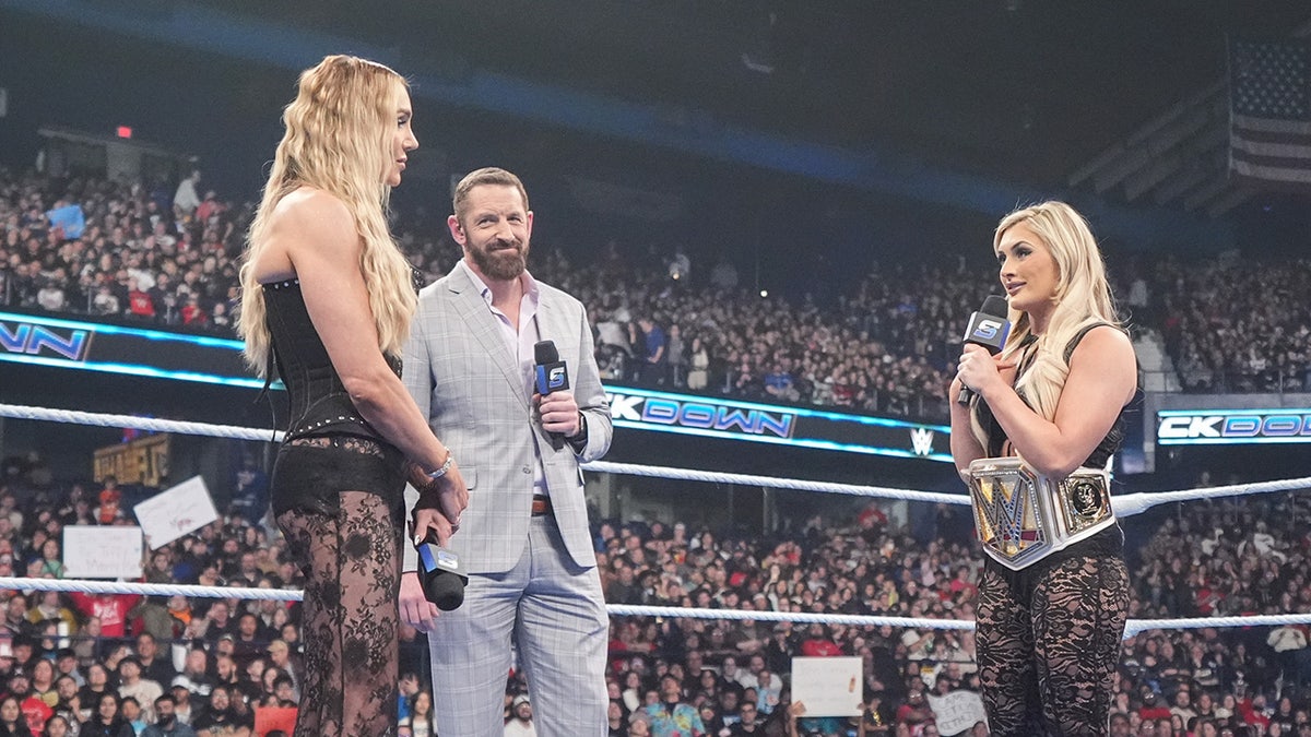 Charlotte Flair and Tiffany Stratton