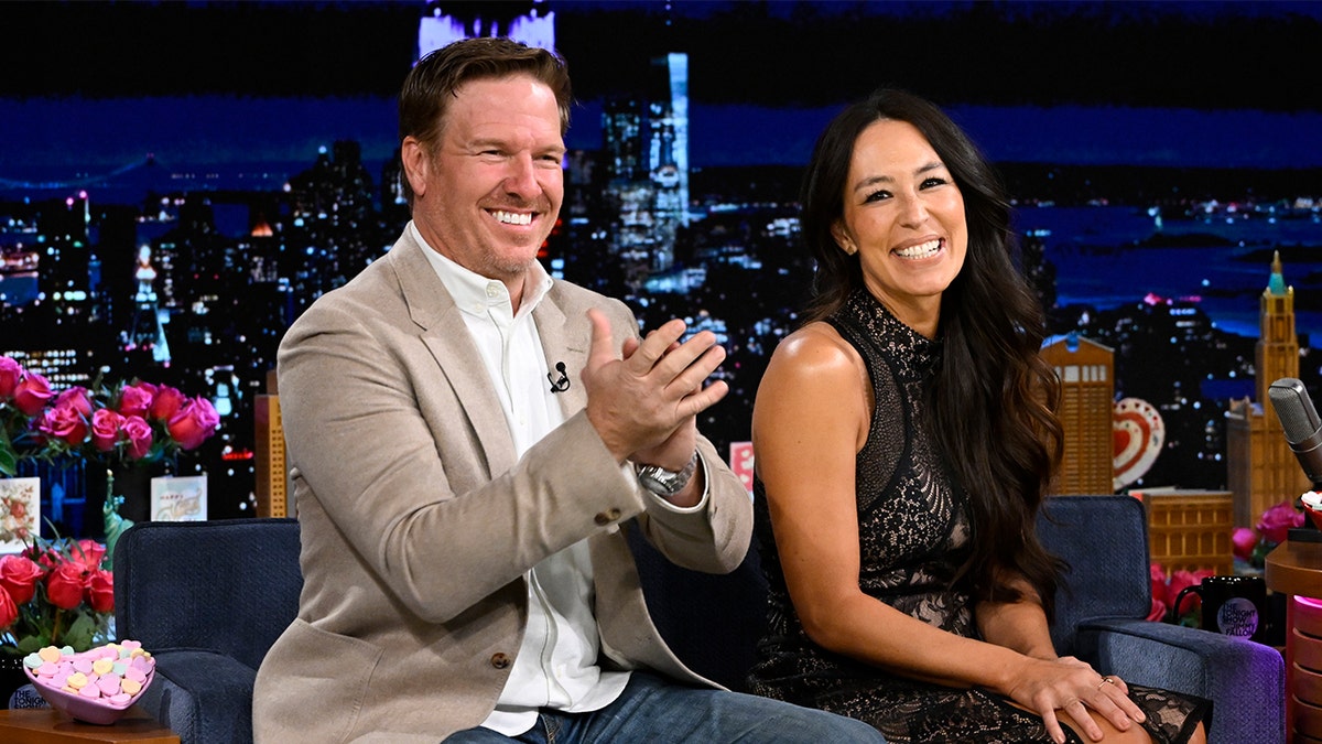 Chip and Joanna Gaines on late-night show