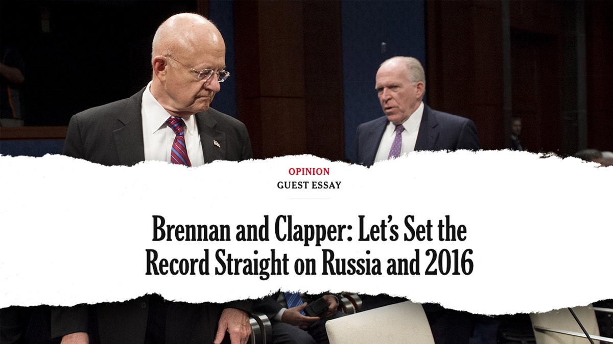 Clapper, Brennan, NYT opinion essay