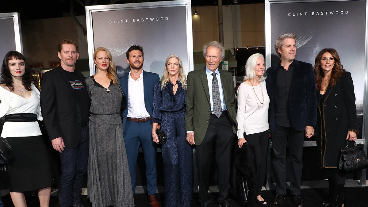 Clint Eastwood surrounded by his family.