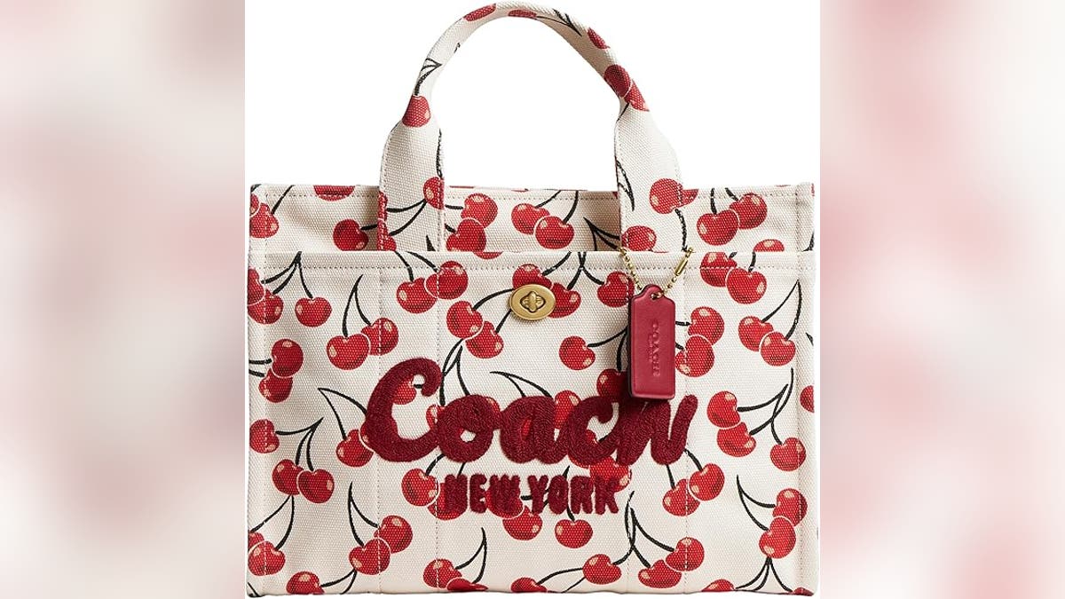 Gran this fun tote as a carry-all.