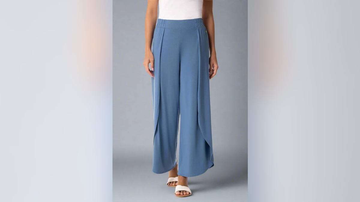 These wide-leg pants are perfect for travel.