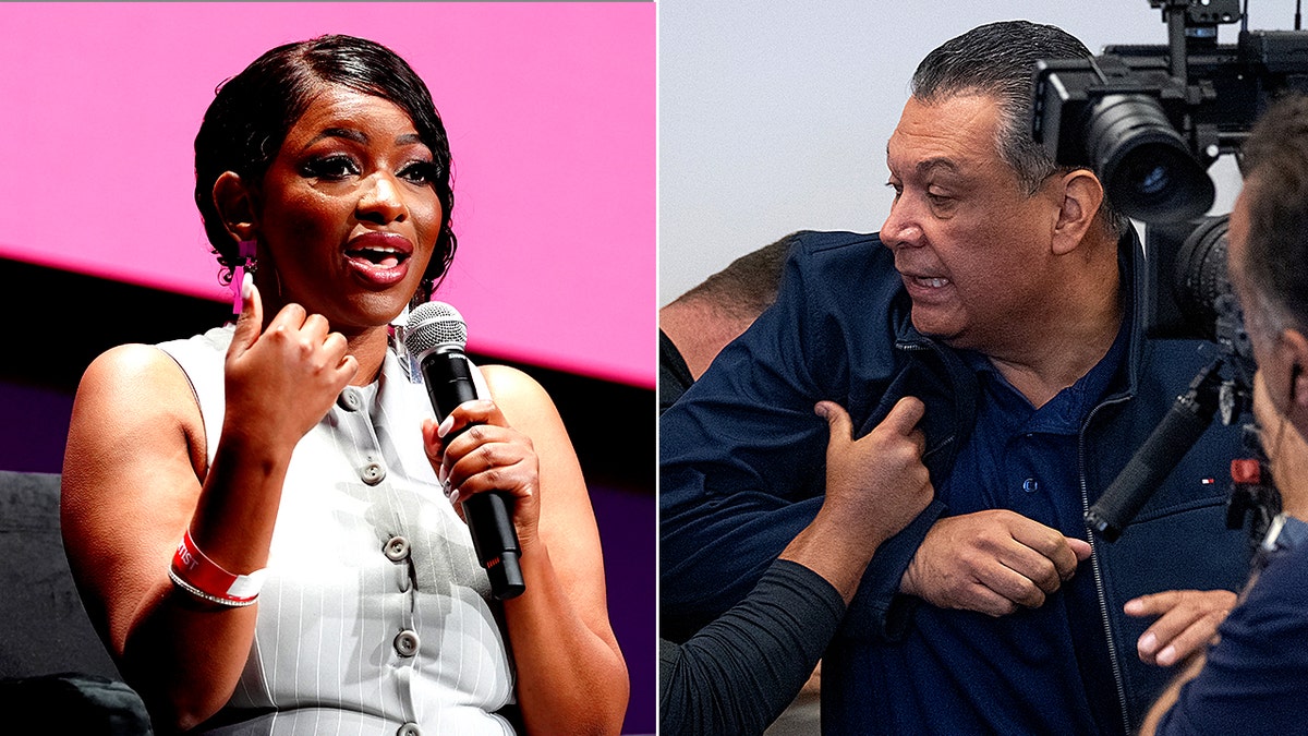 Jasmine Crockett and Alex Padilla