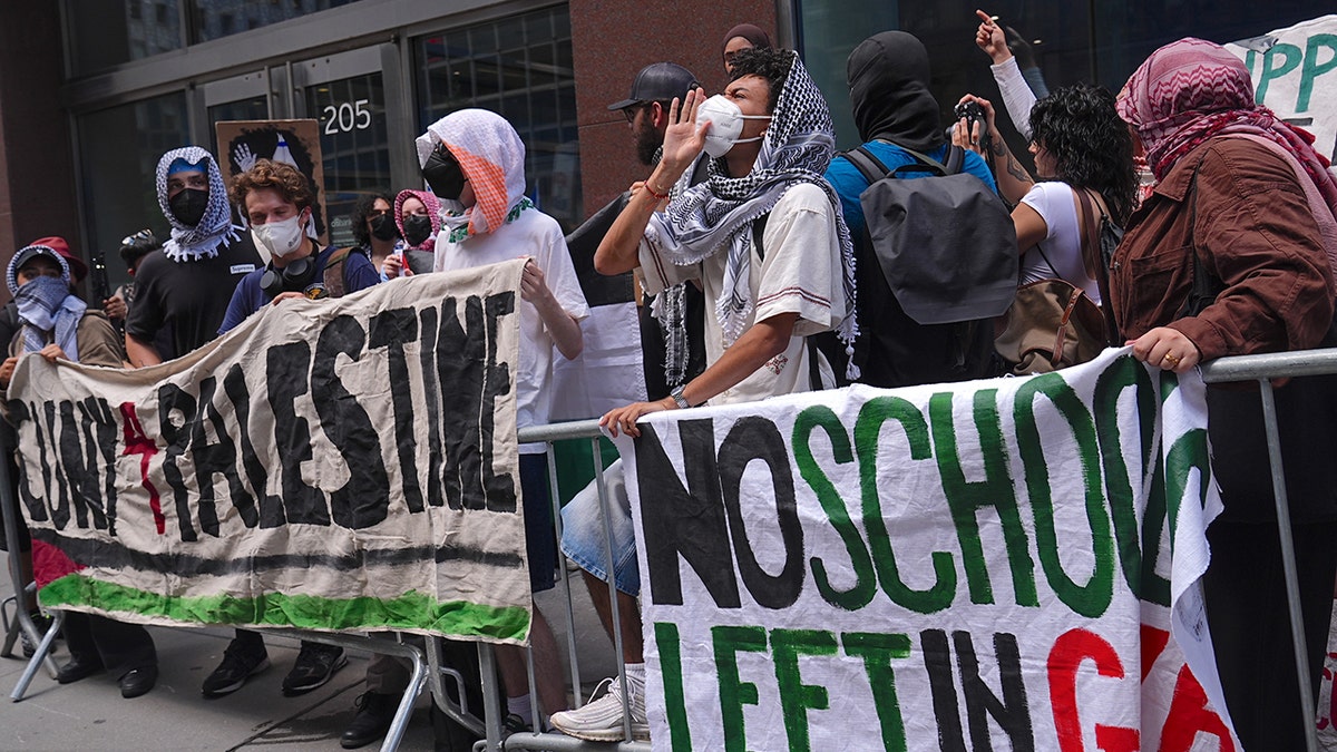 Anti-Israel CUNY protesters