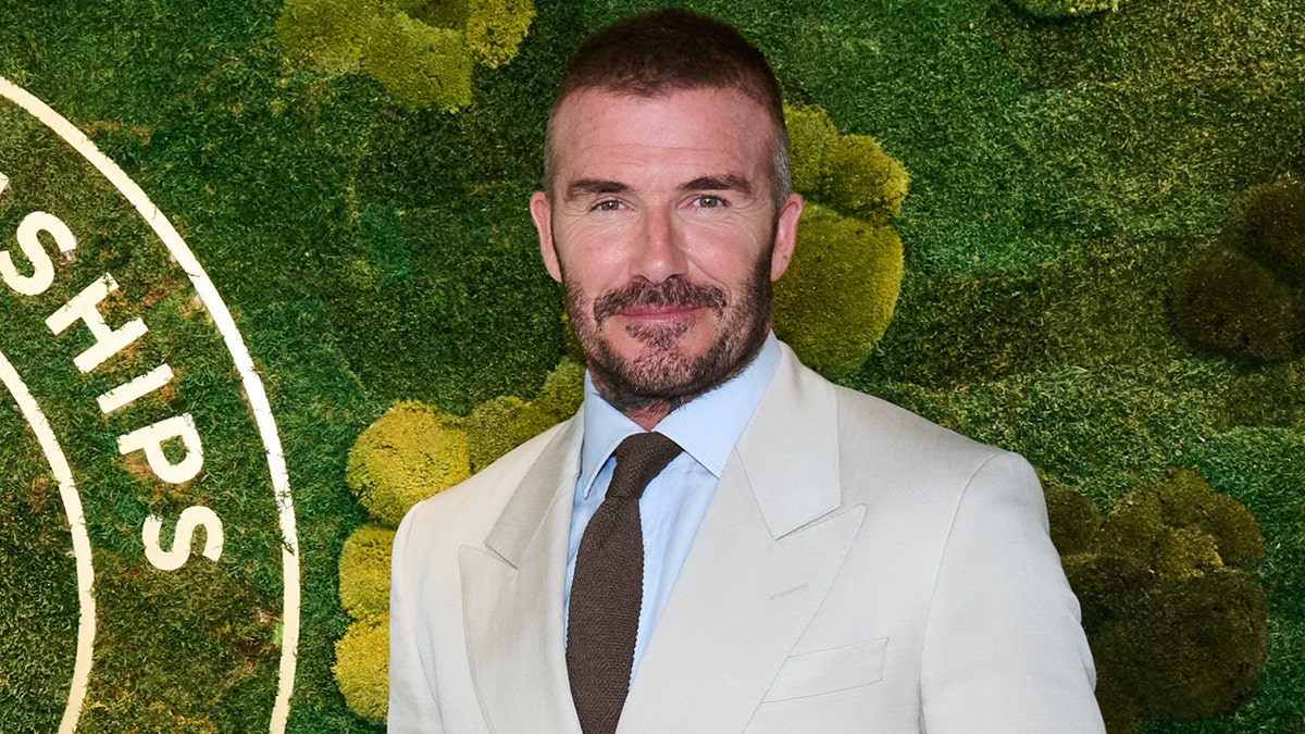 David Beckham at the Wimbledon Men's singles finals