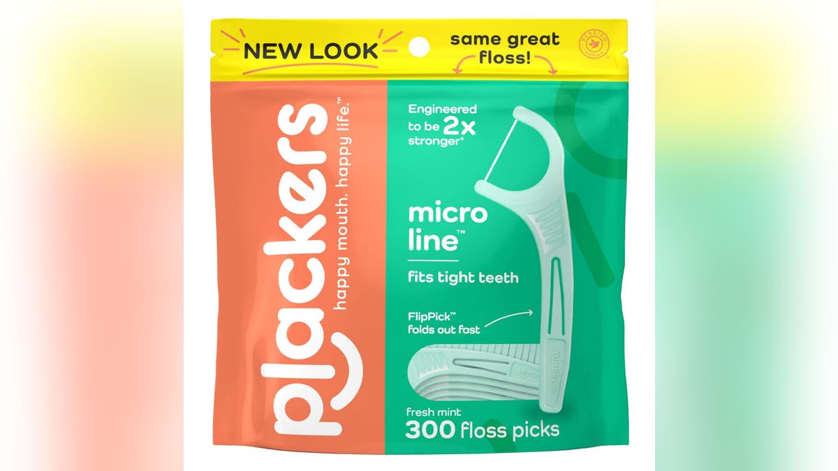 This floss gets in between tight spaces.