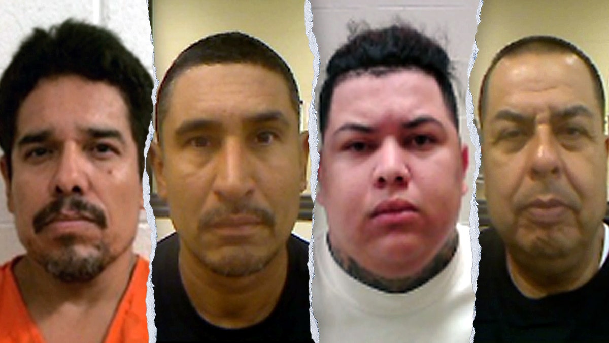 Four mugshots side by side