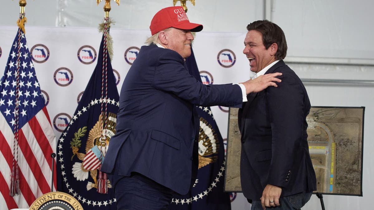 Donald Trump and Ron DeSantis