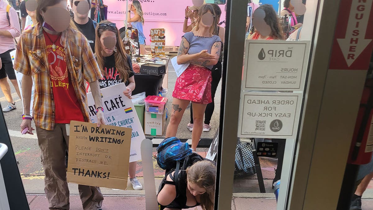 Drip Cafe protesters