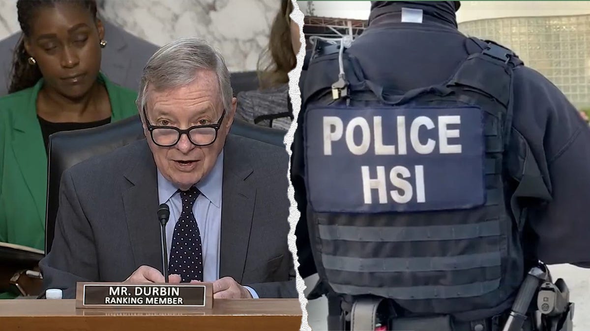 Sen. Dick Durbin and a HSI investigator