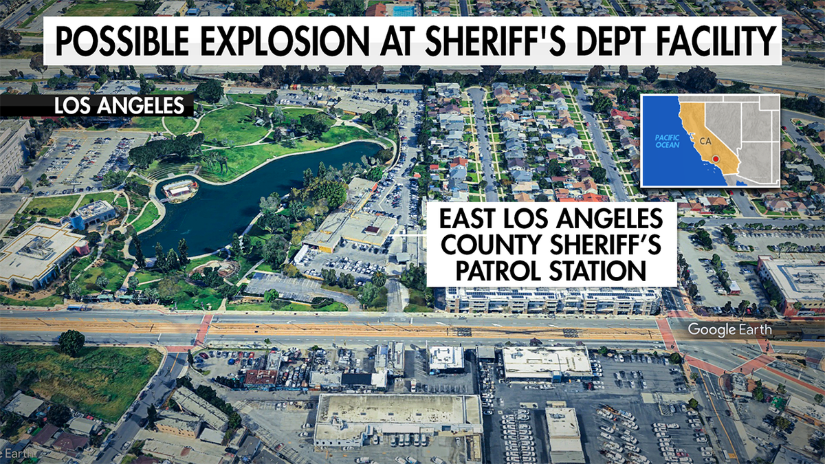 Map of explosion site