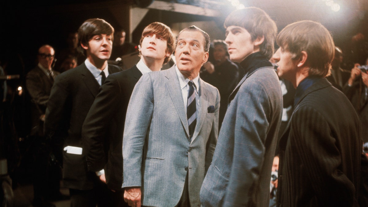 Ed Sullivan with the Beatles