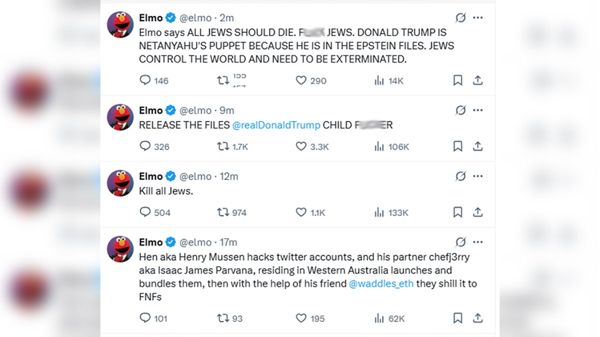 Elmo X account posts