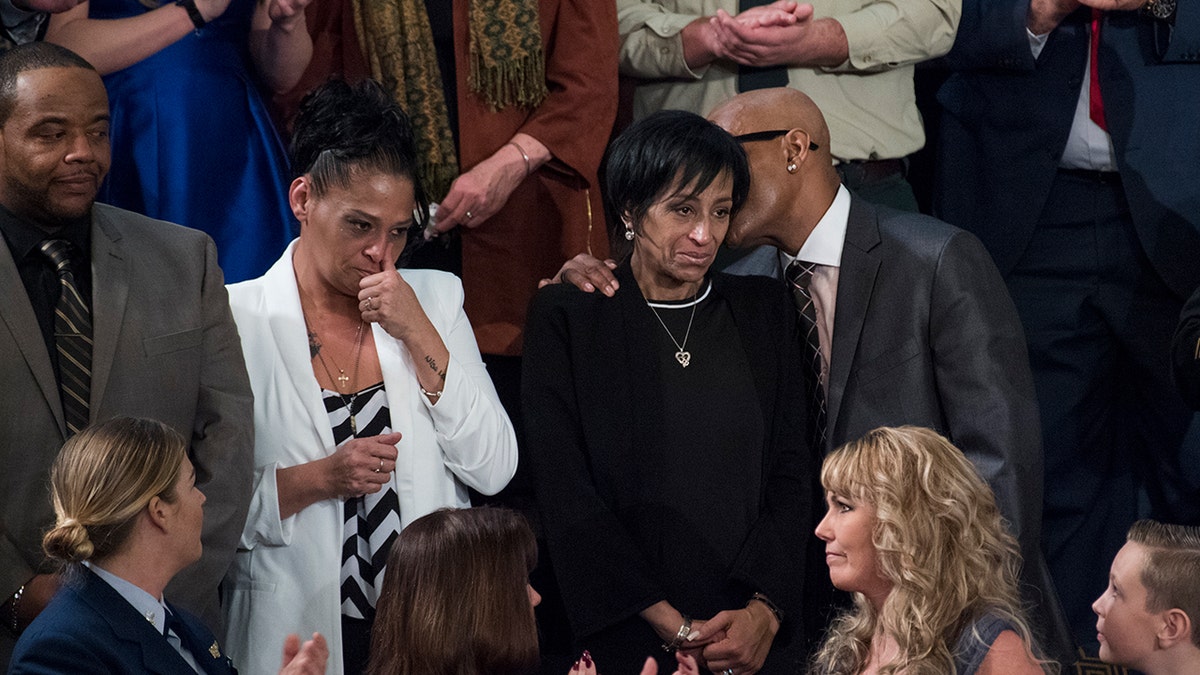 Families of MS-13 murder victims during Trump state of the union
