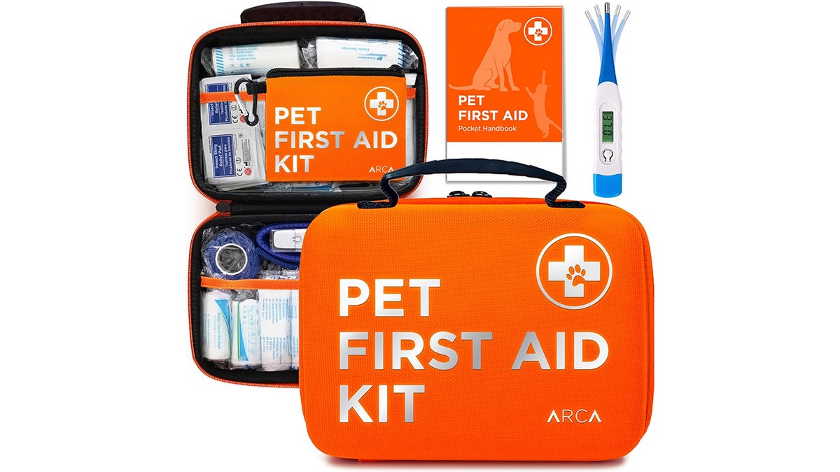 Be prepared for any emergency with a pet first aid kit.