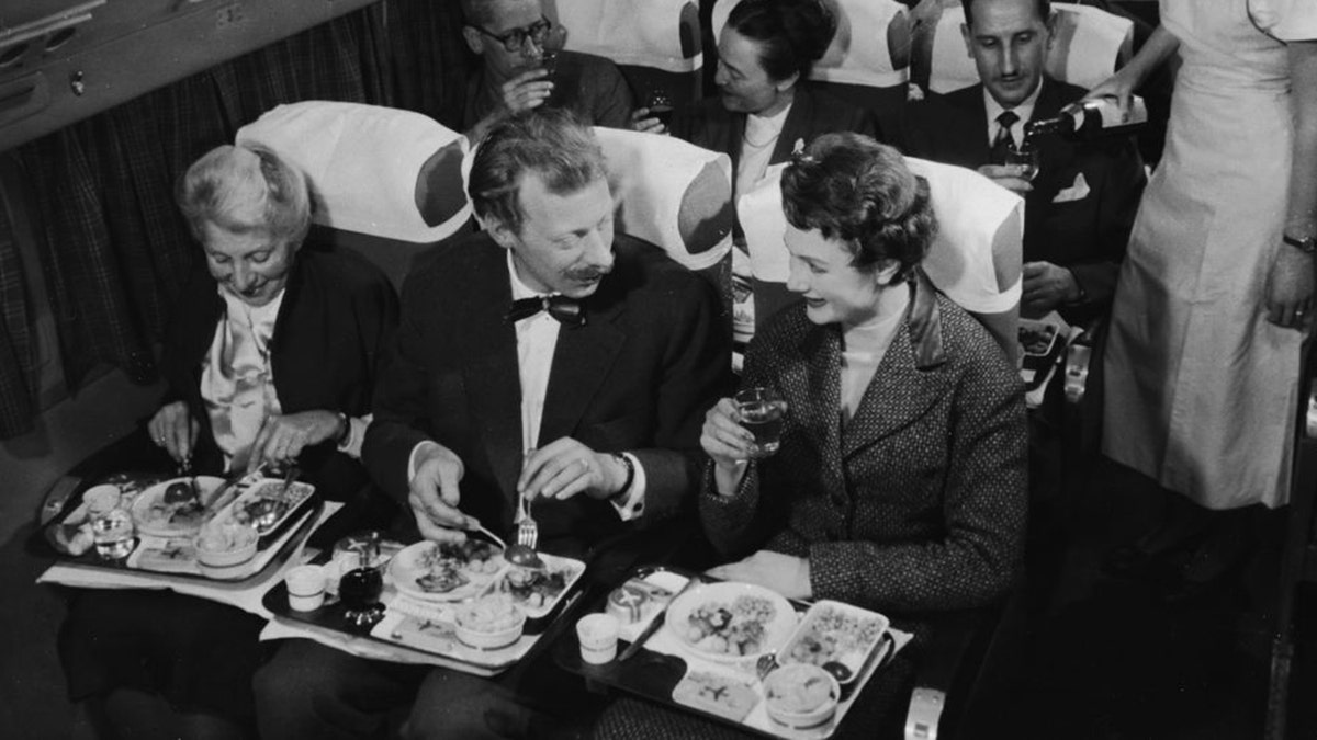 Air travel’s ‘golden age’ featured steak dinners, cocktails and formal attire for sophisticated travelers