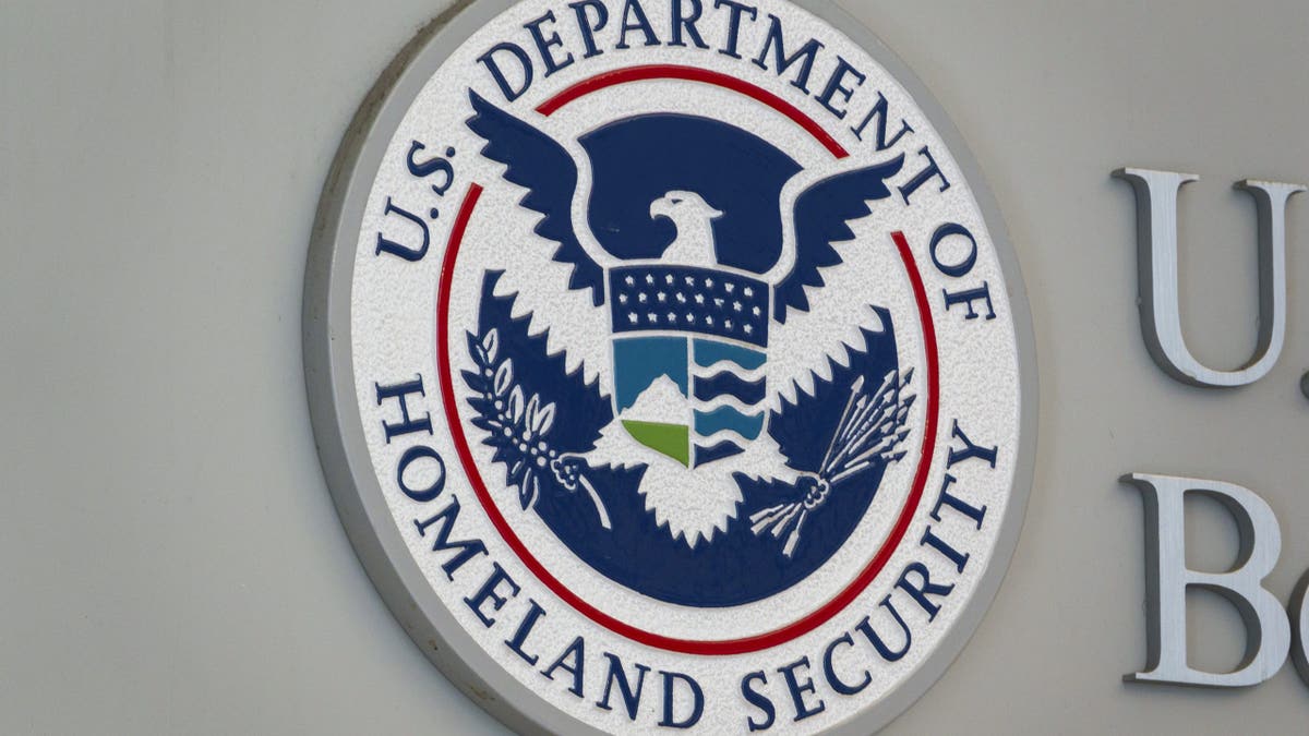 A U.S. Department Of Homeland Security and U.S. Customs and Border Protection sign is displayed at the U.S. Customs and Border Protection Headquarters on May 18, 2025 in Washington, DC.