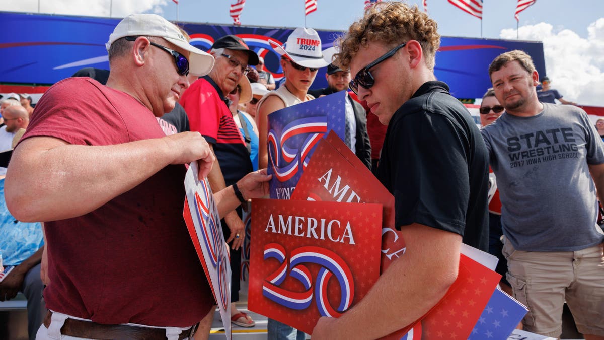 Attendees of the America 250 kick-off event held in Iowa
