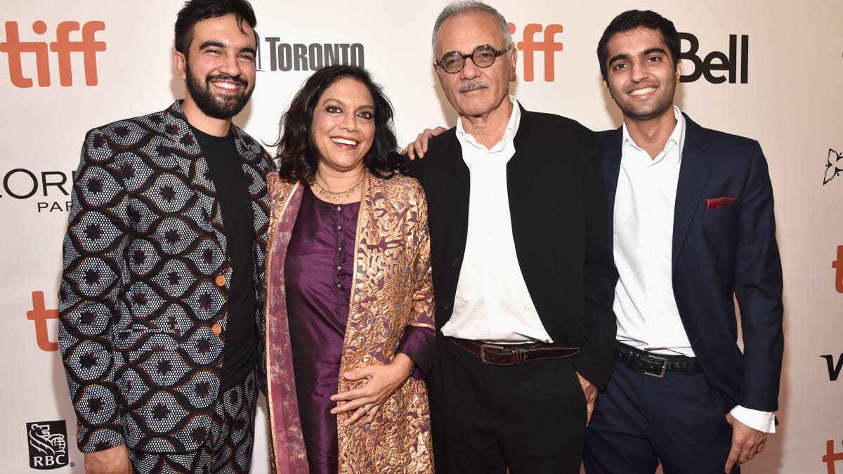 Zohran Mamdani and his family at premier of his mom's movie