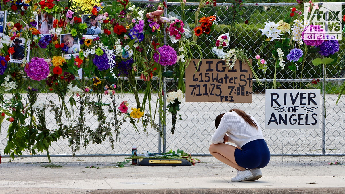 memorial to the victims of the Texas floods