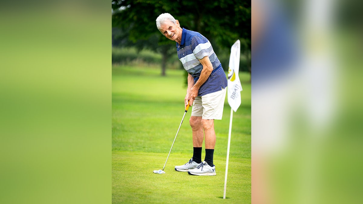 John Payne hit his first ever hole-in-one at 90 years old - just one day after celebrating his milestone birthday.