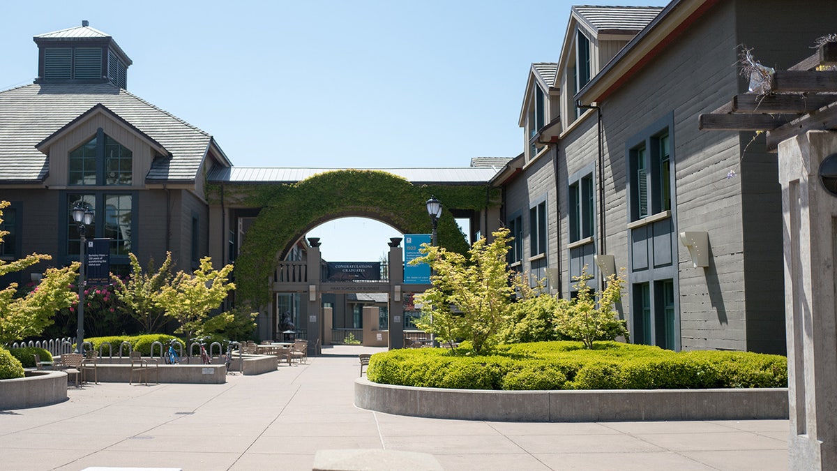 Entrance to Haas School Of Business