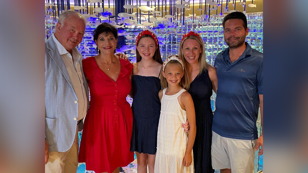 Grandparents Mike and Charlene Harbor (left) remain missing after the death of their granddaughters Brooke and Blair Harbor (center).