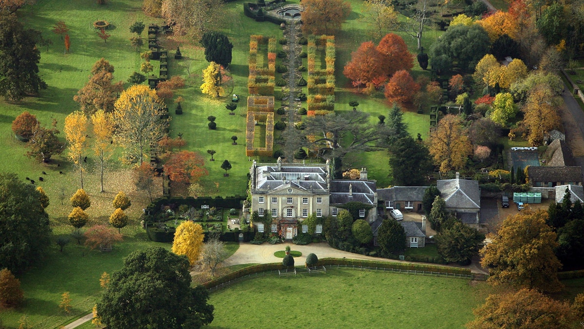 Una vista aérea de Highgrove House