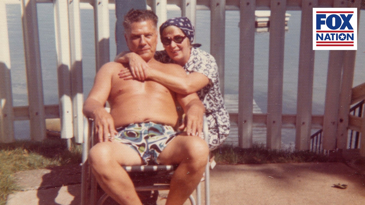 Jimmy Hoffa relaxing with his wife Josephine. Their son says she died of a broken heart over her husband’s murder.