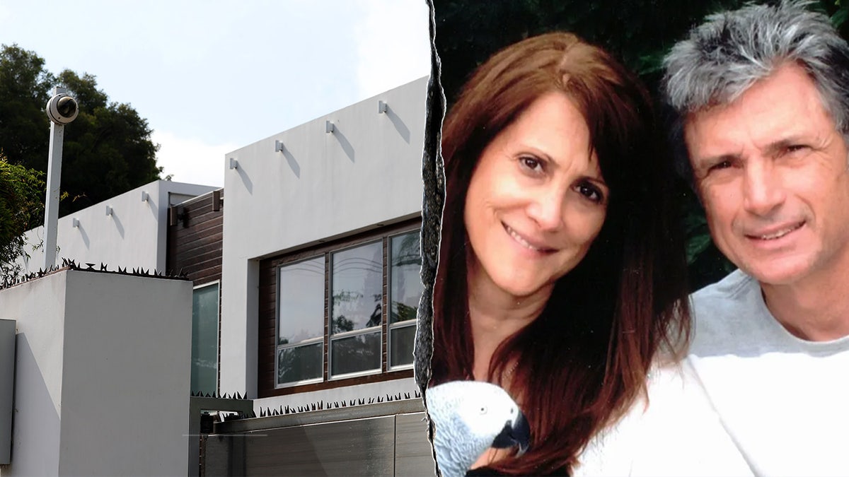 Robin Kaye, Thomas Deluca's Encino home with spikes