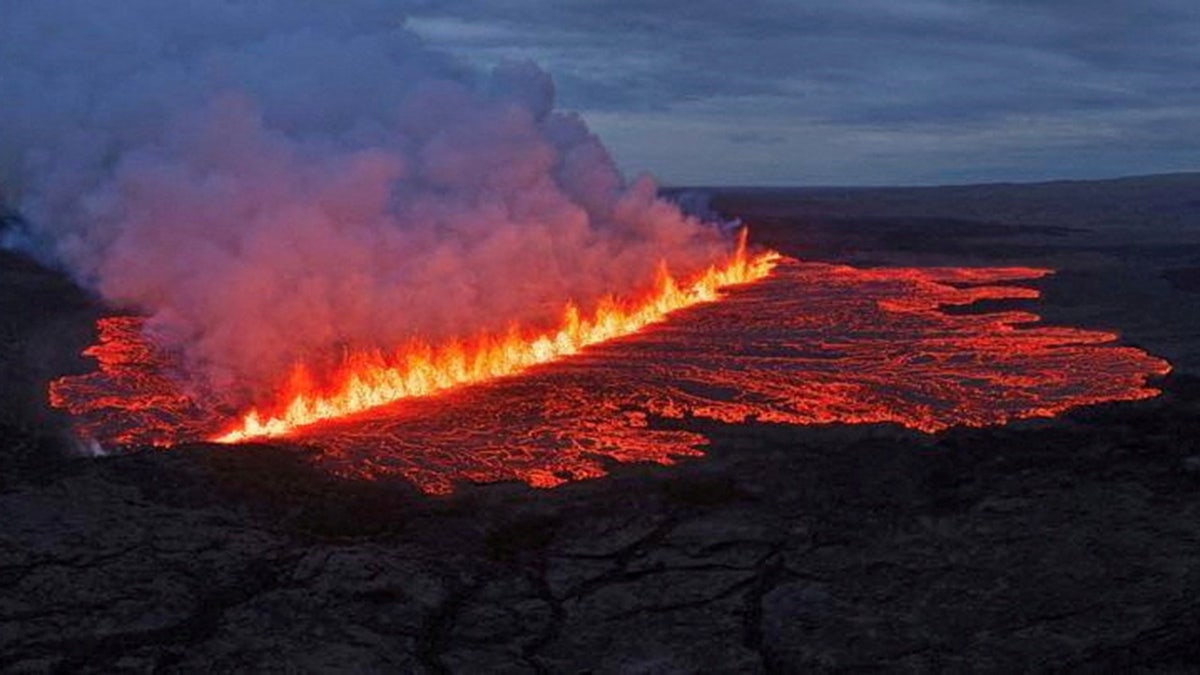 Volcanic eruption in Iceland