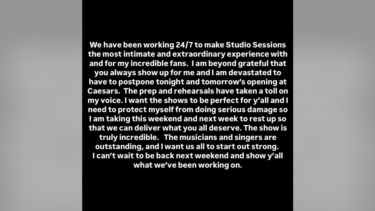 Kelly Clarkson statement from Instagram