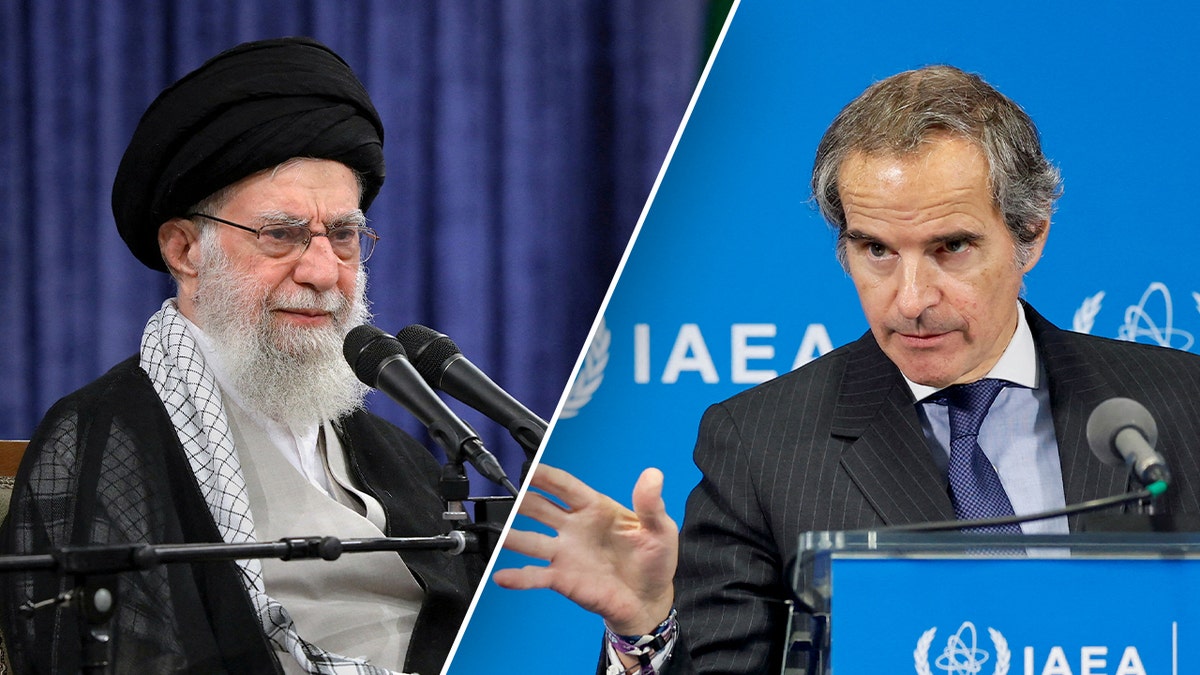 Ayatollah Ali Khamenei, IAEA Director General Rafael Grossi
