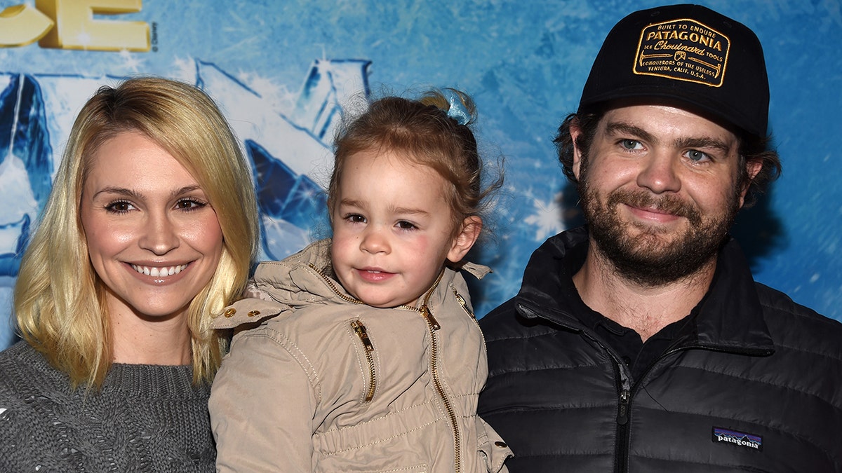 Jack Osbourne smiles with ex-wife Lisa Stelly.