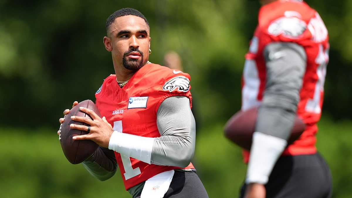 Jalen Hurts at minicamp