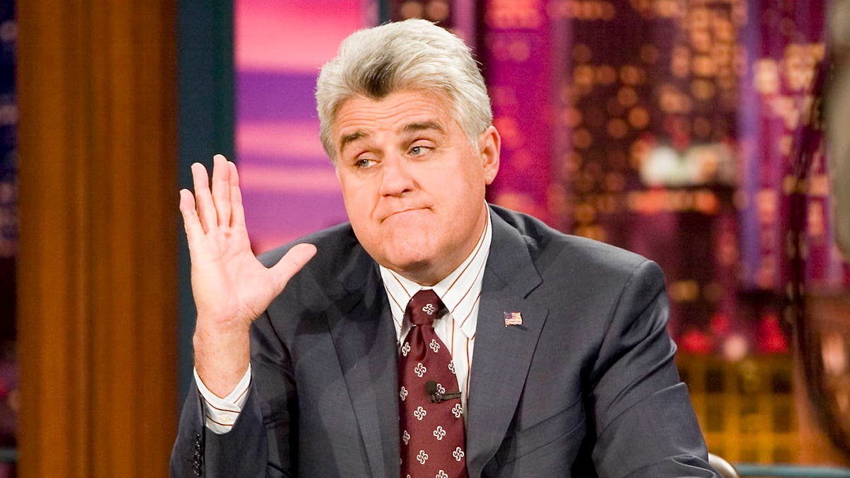 Jay Leno on tonight's show is raising her hand