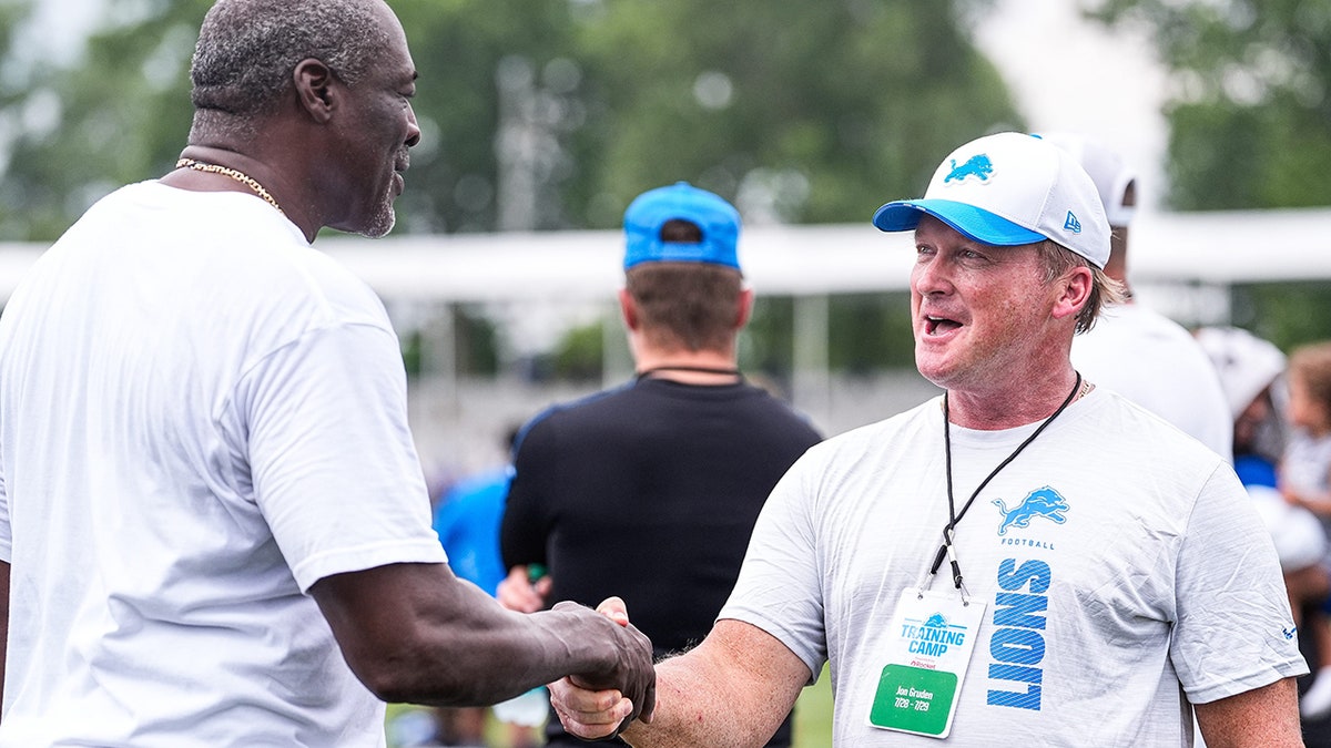 Jon Gruden and Lomas Brown