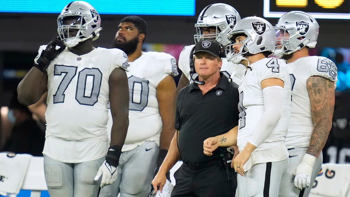 Jon Gruden with the Raiders