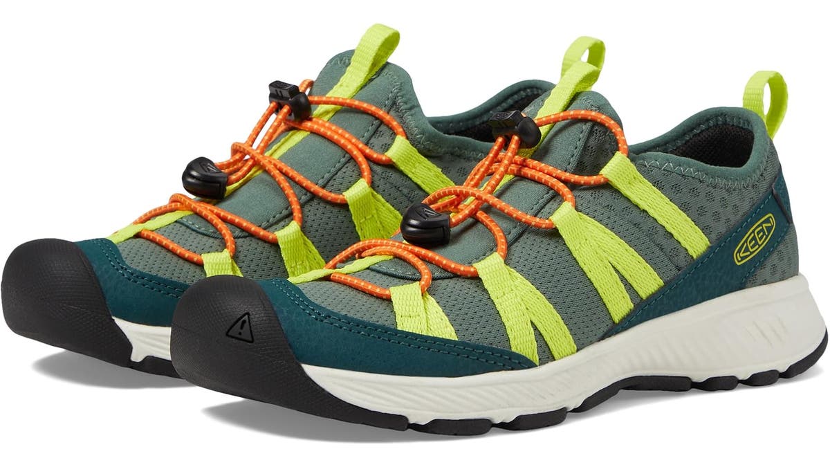 These shoes have grippy outsoles.